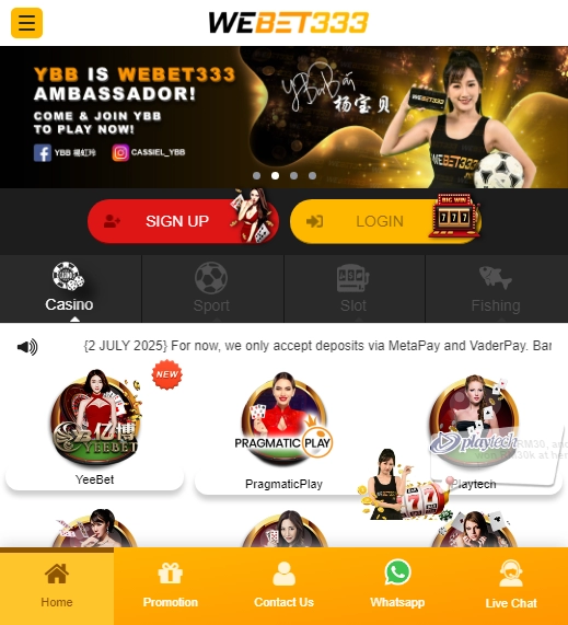 WeBet333 Casino